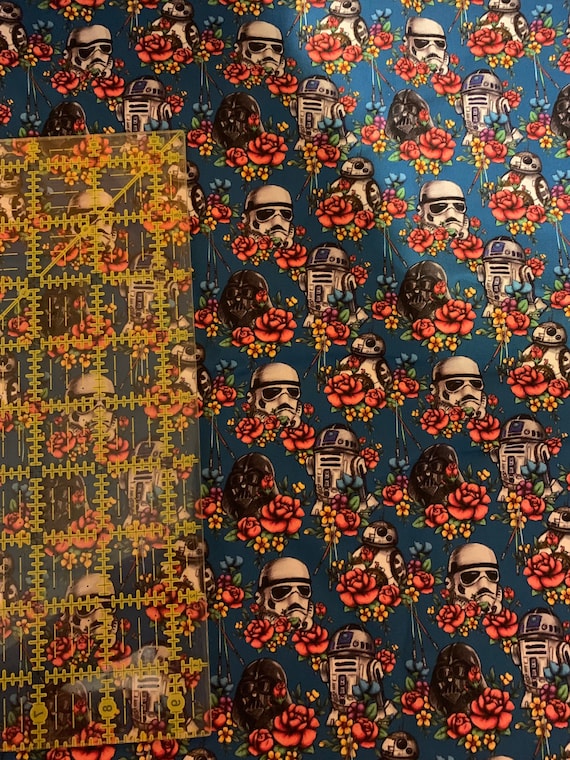 9x14 Tumbler 100 Cotton Woven Fabric Cut Small Crafts Magical Floral  Wars Inspired Woven