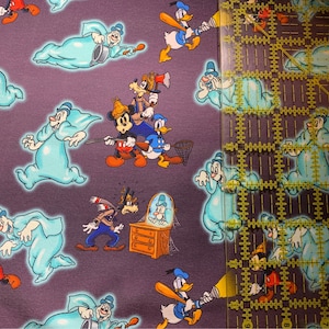 9x14 Tumbler Cotton Spandex Knit (stretches) Fabric Cut Small Crafts - Lonely Ghosts  Inspired Regular Scale