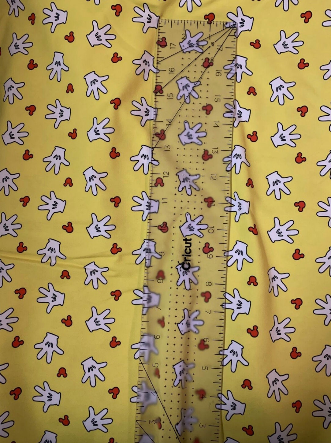 LV Supreme Stretch Lycra Fabric CHFZ516 Designer Inspired Mickey Fabric