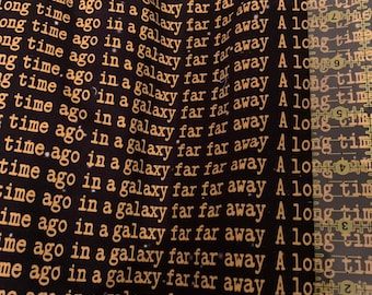 9x14 Tumbler 100% Cotton Woven Fabric Cut Small Crafts - Magical Wars A long time ago….Inspired