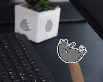 Graue Katzen - StickerBlätter