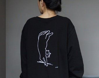 Katze mit Stäbchen - Sweatshirts