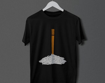 Nudeln mit Stäbchen - T-Shirts