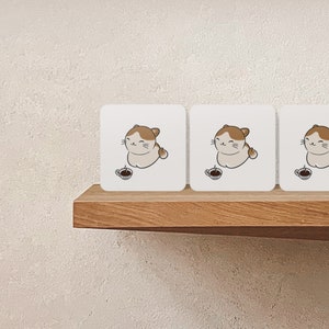 Coffee Cat - Coasters (Set of 4)