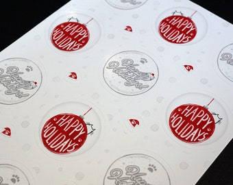 Happy Holidays - StickerBlätter