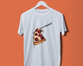 Pizza mit Stäbchen - T-Shirts
