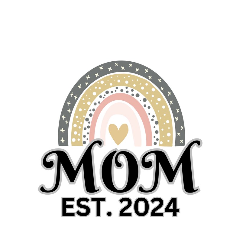 Mom 2024 Mom Est. 2024 Mom to Be 2024 New Mom PNG Soon to Etsy