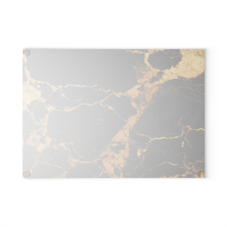 Cutting Board, Black and Gold Glass Cutting Board, Unique Cutting