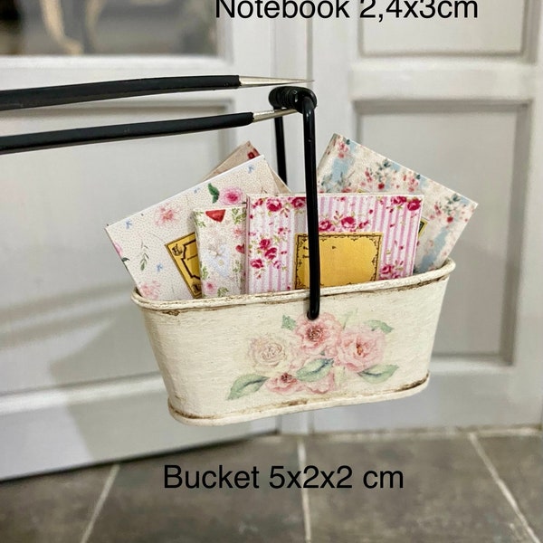 a Bucket of books 1:6 scale