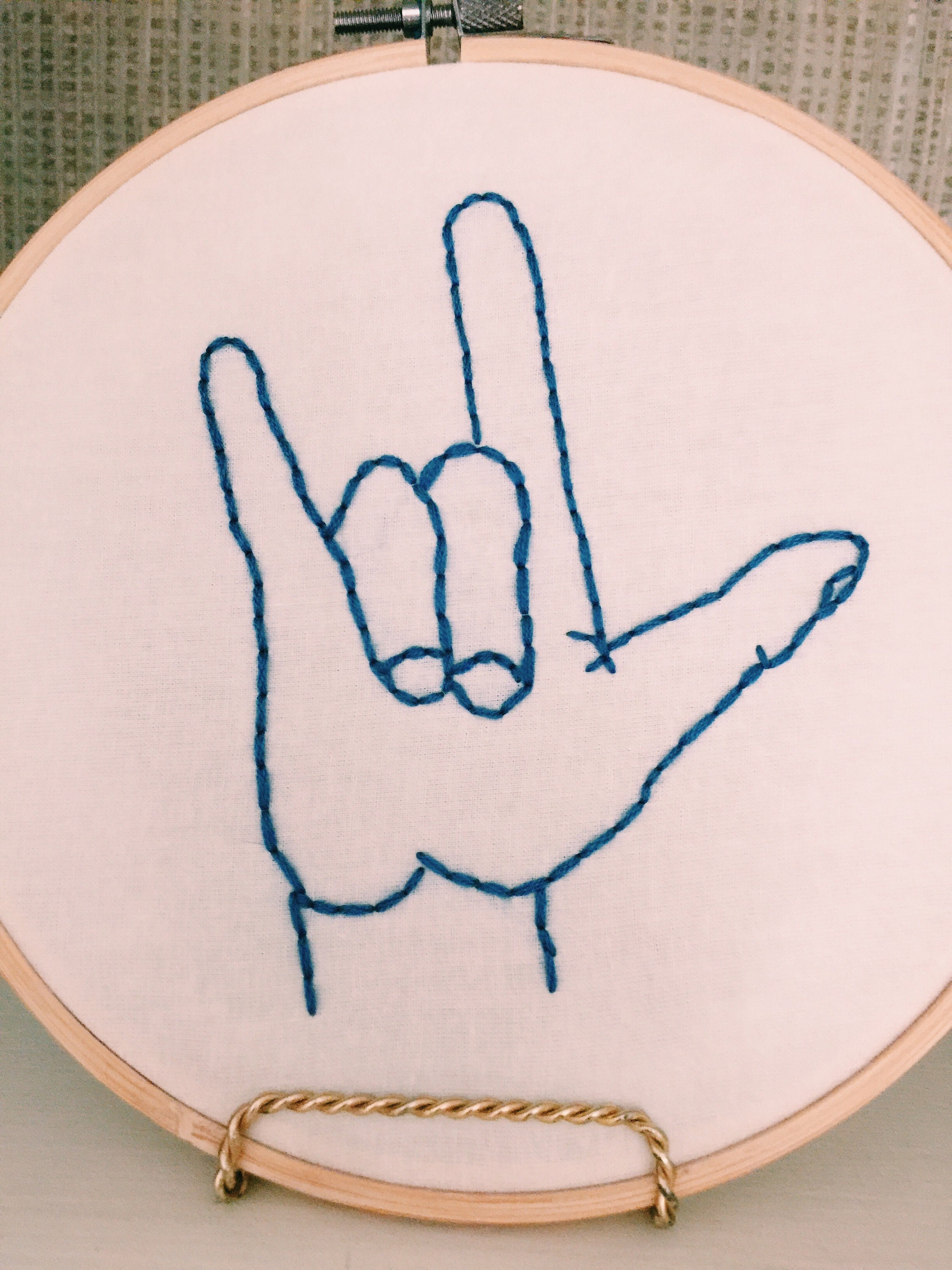 Рука Знак Вышивка обруч, вышивка на языке жестов, я тебя люблю, Rock On, Ok, Удачи, Кулак, Повесить Loose, Большие пальцы руки вверх