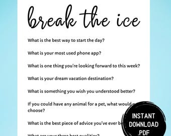 Juego imprimible para romper el hielo: Ideas para iniciar conversaciones en fiestas (Descargar PDF)