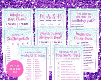 Teen Birthday Sleepover Party Games: Selfie Scavenger Hunt (Digital Download)
