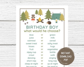 1st Birthday Games, First Birthday Party Games, Who Knows Baby Best, Who Knows The Birthday Boy, 1st Birthday Party Games, Instant Download