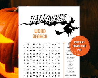 Halloween Games, Halloween Word Search, Halloween Party Games, Halloween Games Printable, Halloween Games For Adults And Kids, Activity