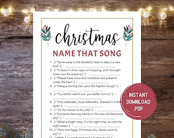 Song Trivia Game Etsy