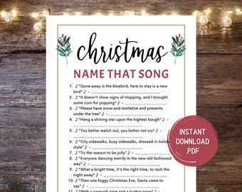 Song Trivia Game Etsy