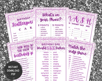 Teen Birthday Party Games: Scattergories, MASH (Digital Download)