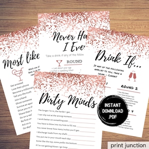 Girls Night Games, Zoom Girls Night, Ladies Night Party Games, Fun Girls Night Out, Girls Night In, Adult Party Games, Instant Download