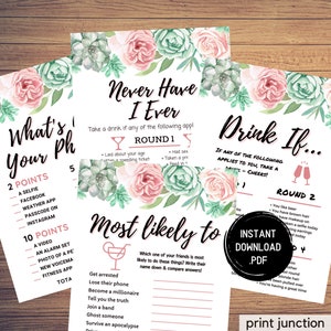 Girls Night Games, Virtual Ladies Night, Girls Night Party Games, Fun Girls Night Out, Girls Night In, Zoom Party Games, Instant Download