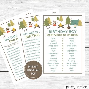 First Birthday Games, Who Knows Baby Best, Who Knows The Birthday Boy, 1st Birthday Party Games, First Birthday Party Game, Instant Download