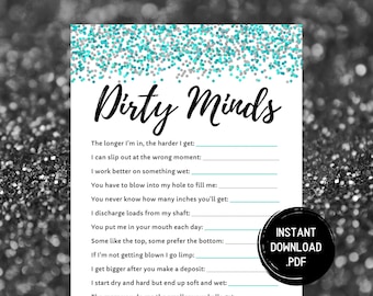Jeu de société pour adultes Dirty Minds : jeu d'anniversaire à imprimer (téléchargement PDF)