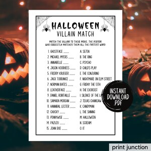 Horror Movie Trivia, Halloween Games, Halloween Printables, Scary Movie Trivia Game, Spooky, Fun Halloween Party Games, Games For Adults