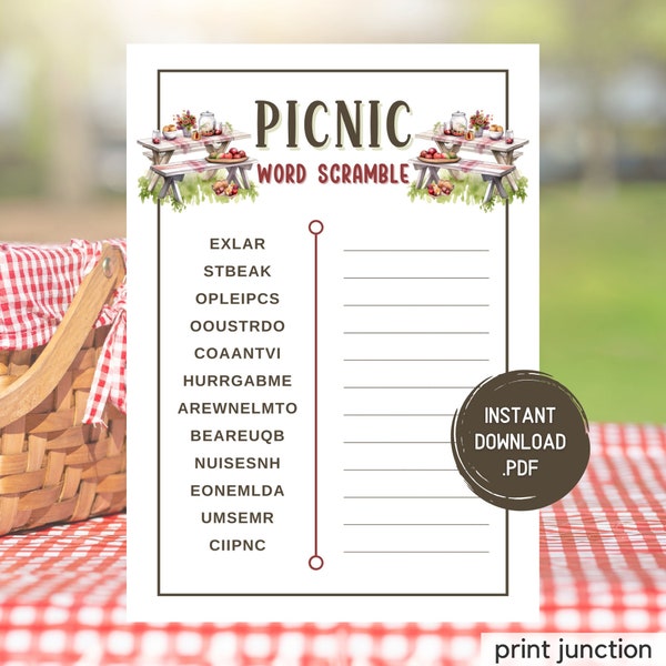 Summer Games, Word Scramble, Family Reunion Games, Summer Games Printable, Summer Activities, Summer Candy Game, Summer Party Games, Picnic