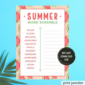 Summer Word Scramble, Summer Games, Summer Fun Games, Summer Party Games, Summer Activities, Fun Summer Games, Summertime, Family Reunion