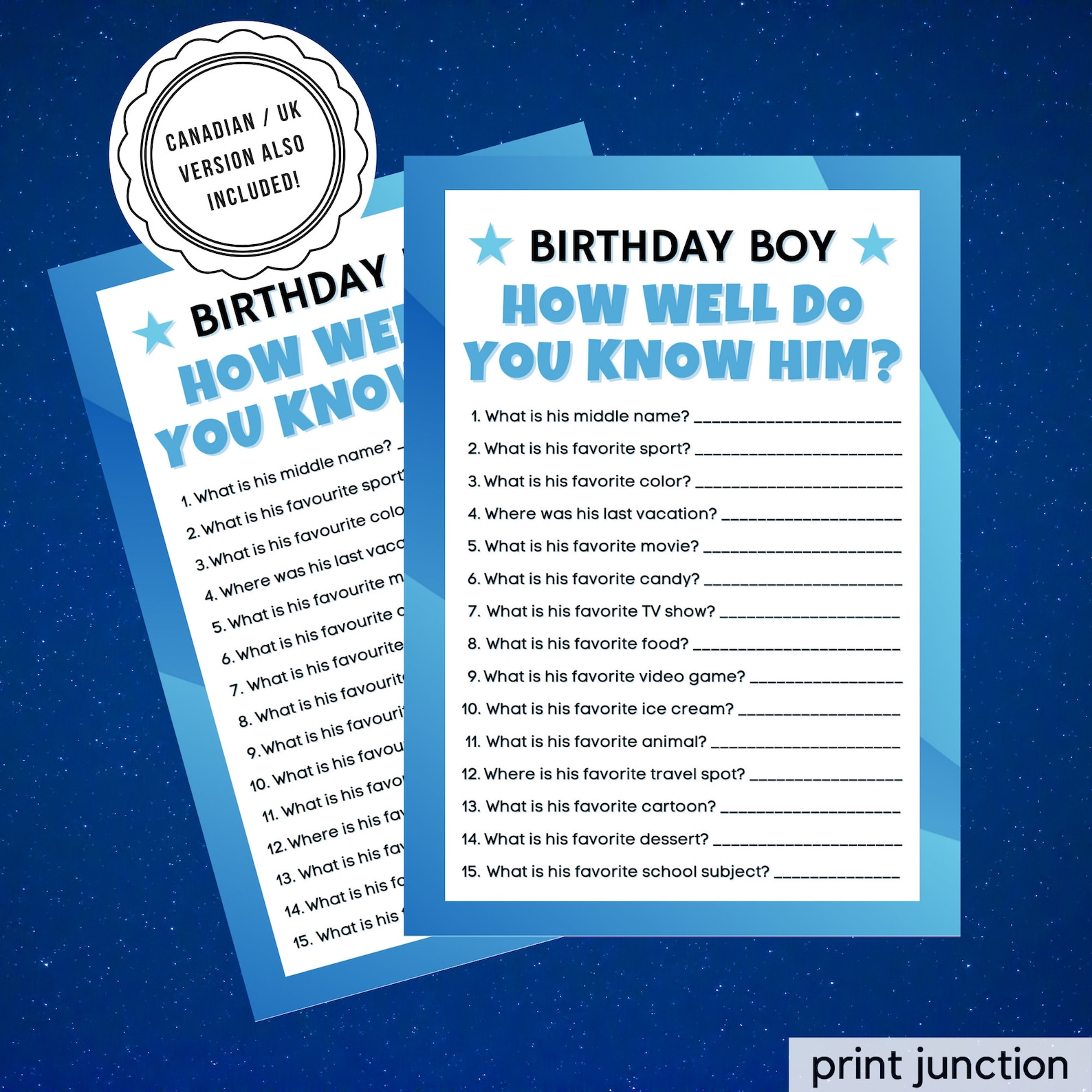 Teen Boy Birthday Games Who Knows The Birthday Boy Best Game Tween Teen boy birthday games who knows the birthday boy best game tween