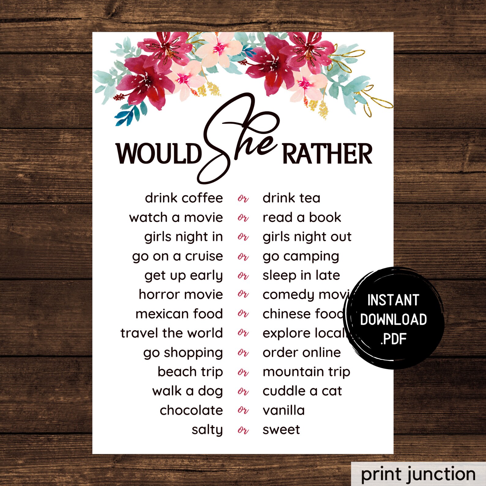 Virtual Bridal Shower Games Zoom Bridal Shower Marsala Etsy