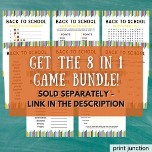 Back to School Game, Classmate Bingo, Find Someone Who, First Day of ...