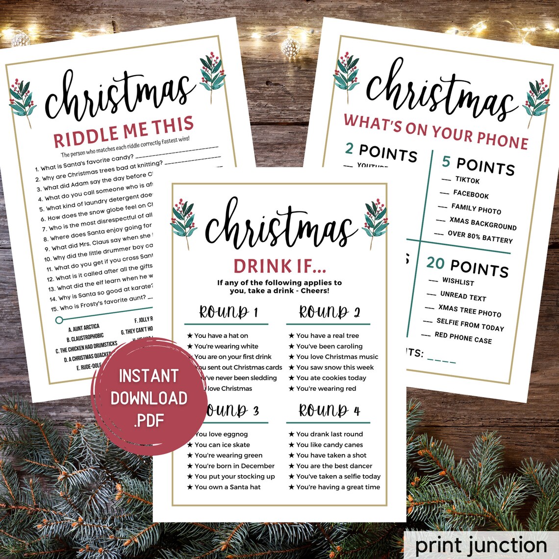 Christmas Party Games for Adults Christmas Games Printable - Etsy Canada