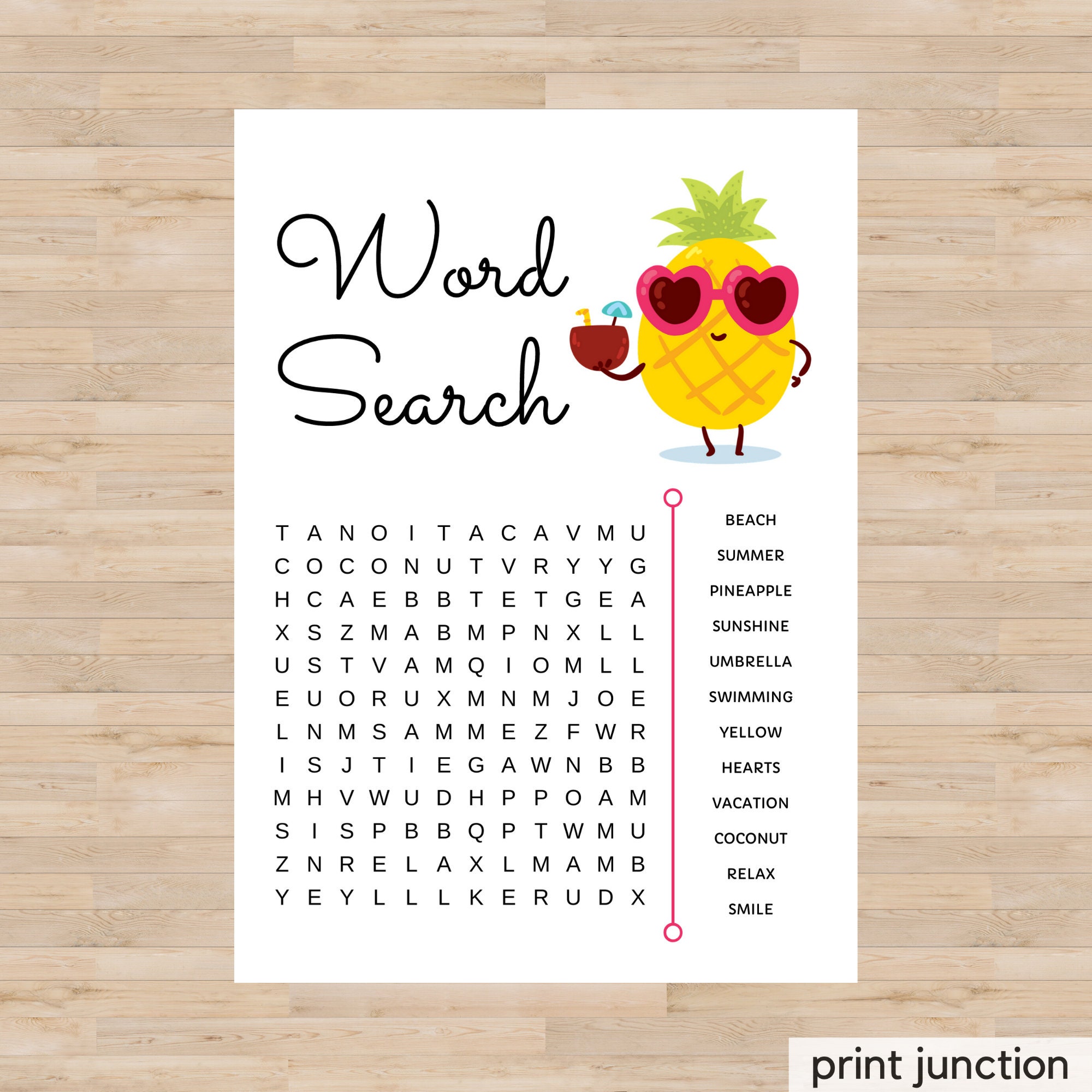 kids worksheet word puzzle word search kids activities etsy