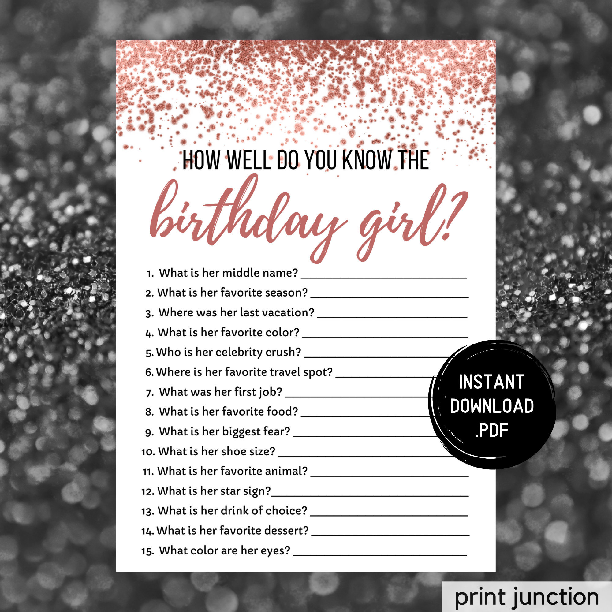 Birthday Girl Quiz