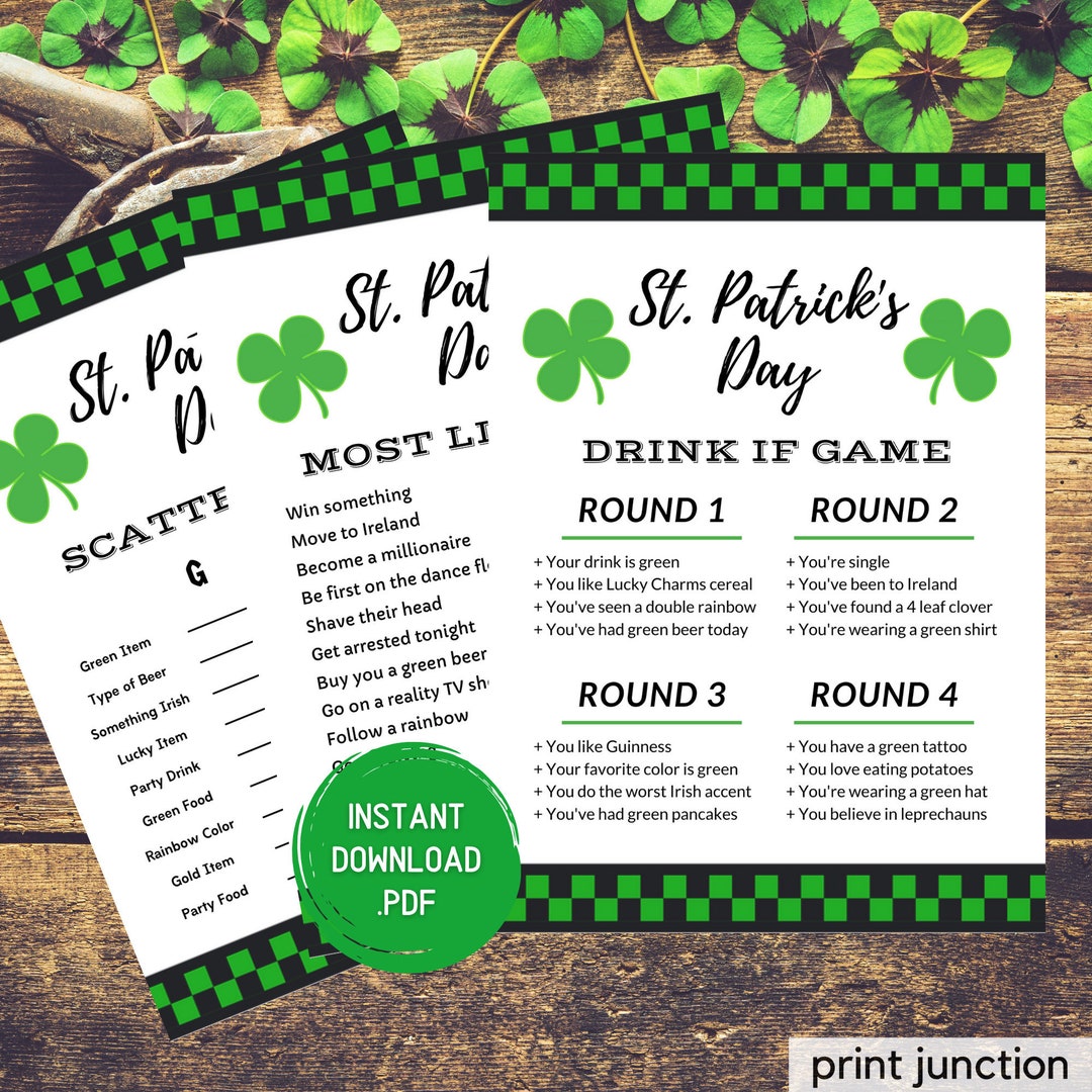 Juegos del Día de San Patricio para Adultos, Juegos de Fiesta del Día ...