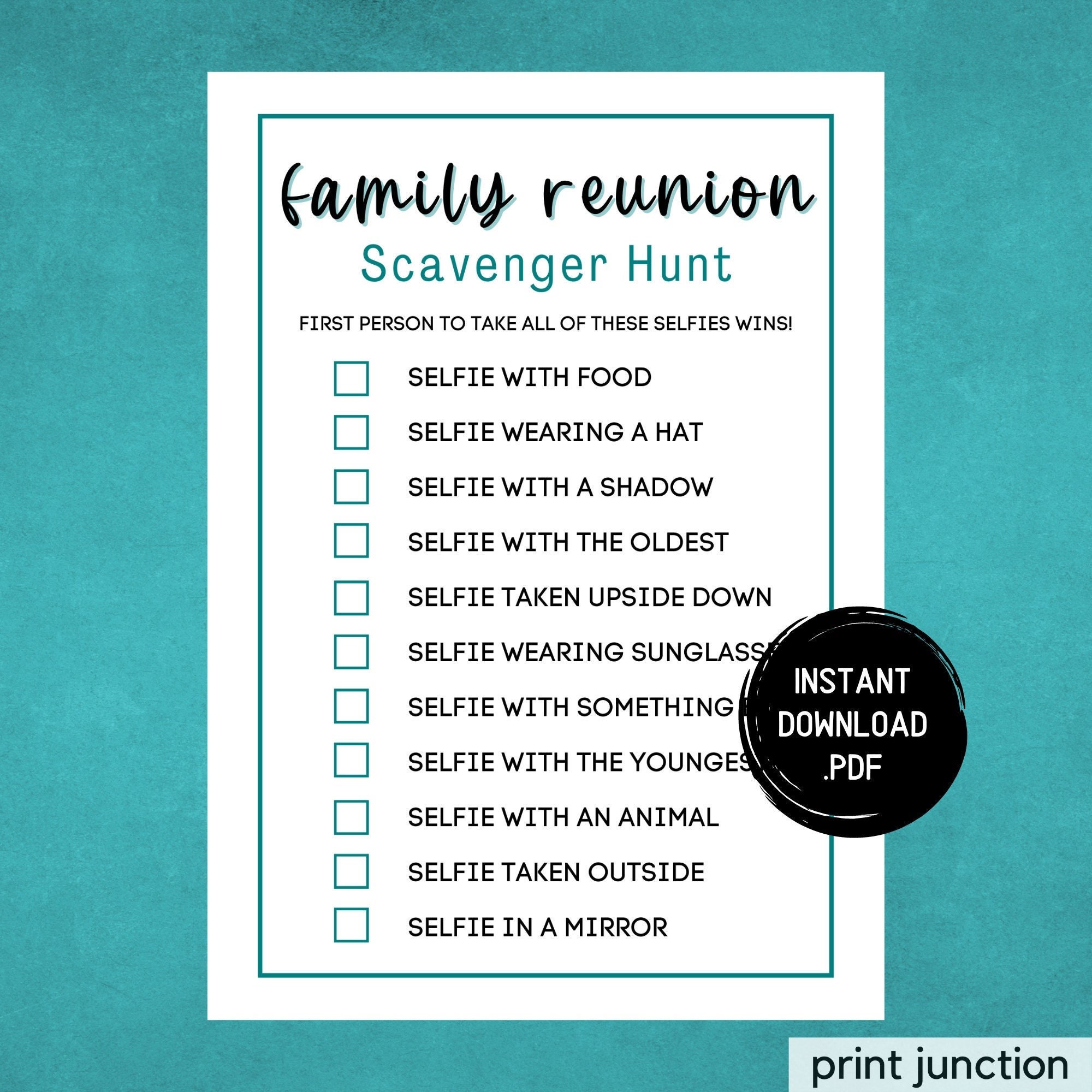 family-reunion-selfie-scavenger-hunt-game-family-gathering-activity-selfie-game-icebreaker-games-summer-family-reunion-instant-download-etsy for Free Printable Family Reunion Scavenger Hunt Family Reunion Selfie Scavenger Hunt Game, Family Gathering Activity, Selfie Game, Icebreaker Games, Summer Family Reunion, Instant Download - Etsy for Free Printable Family Reunion Scavenger Hunt