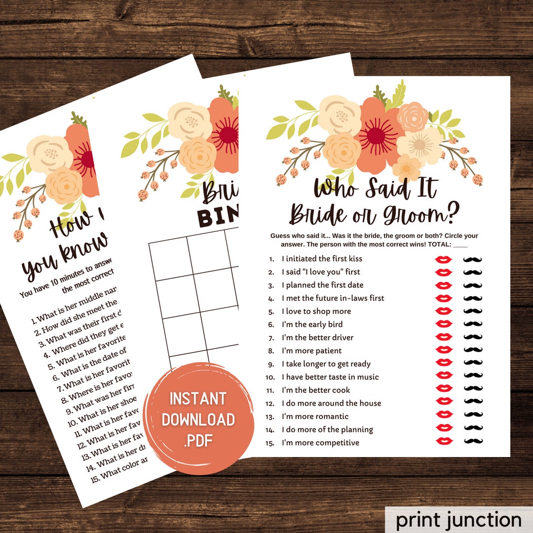 Virtual Bridal Shower Games, Zoom Bridal Shower, Spring Bridal Shower