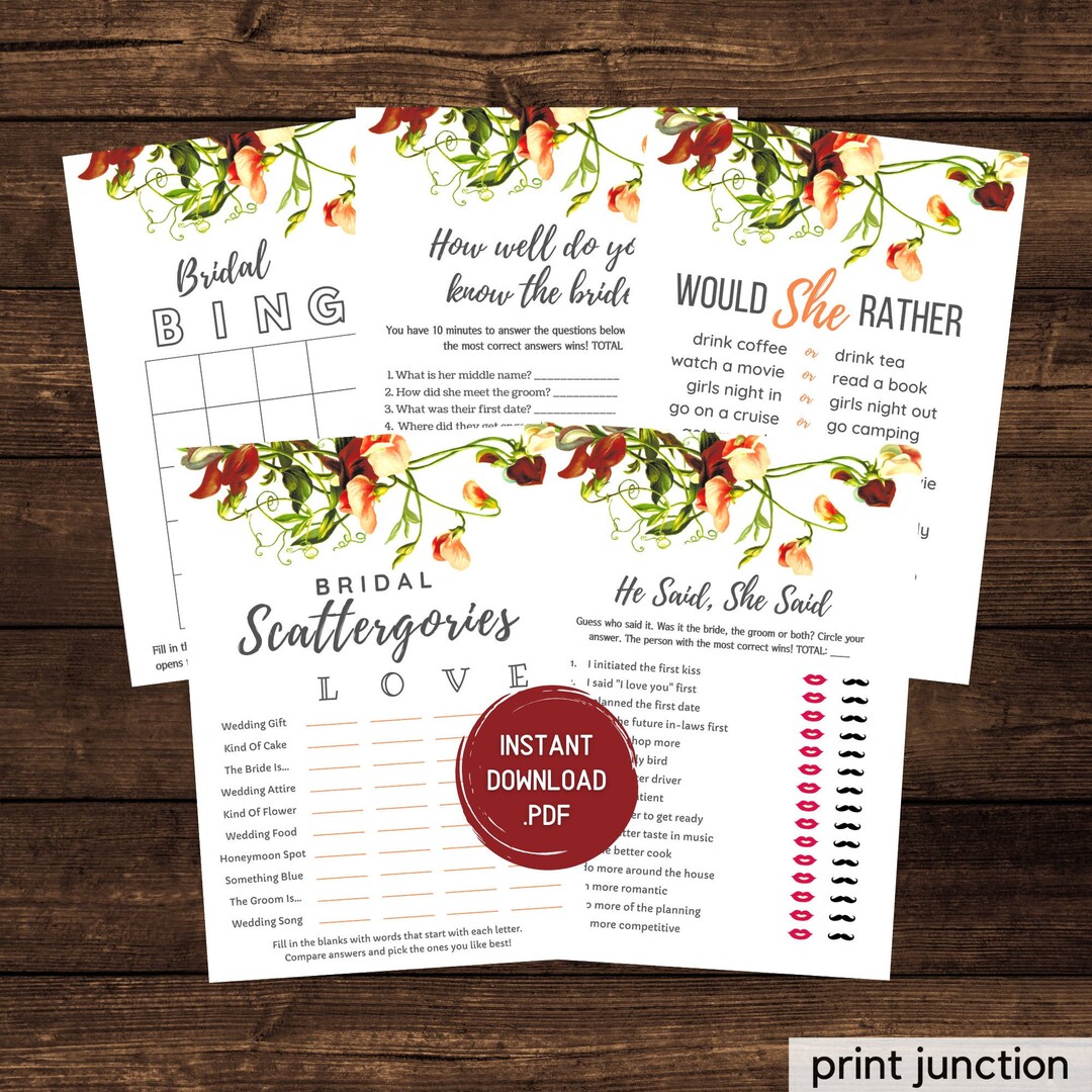 Virtual Bridal Shower Games, Zoom Bridal Shower Games, Spring Bridal