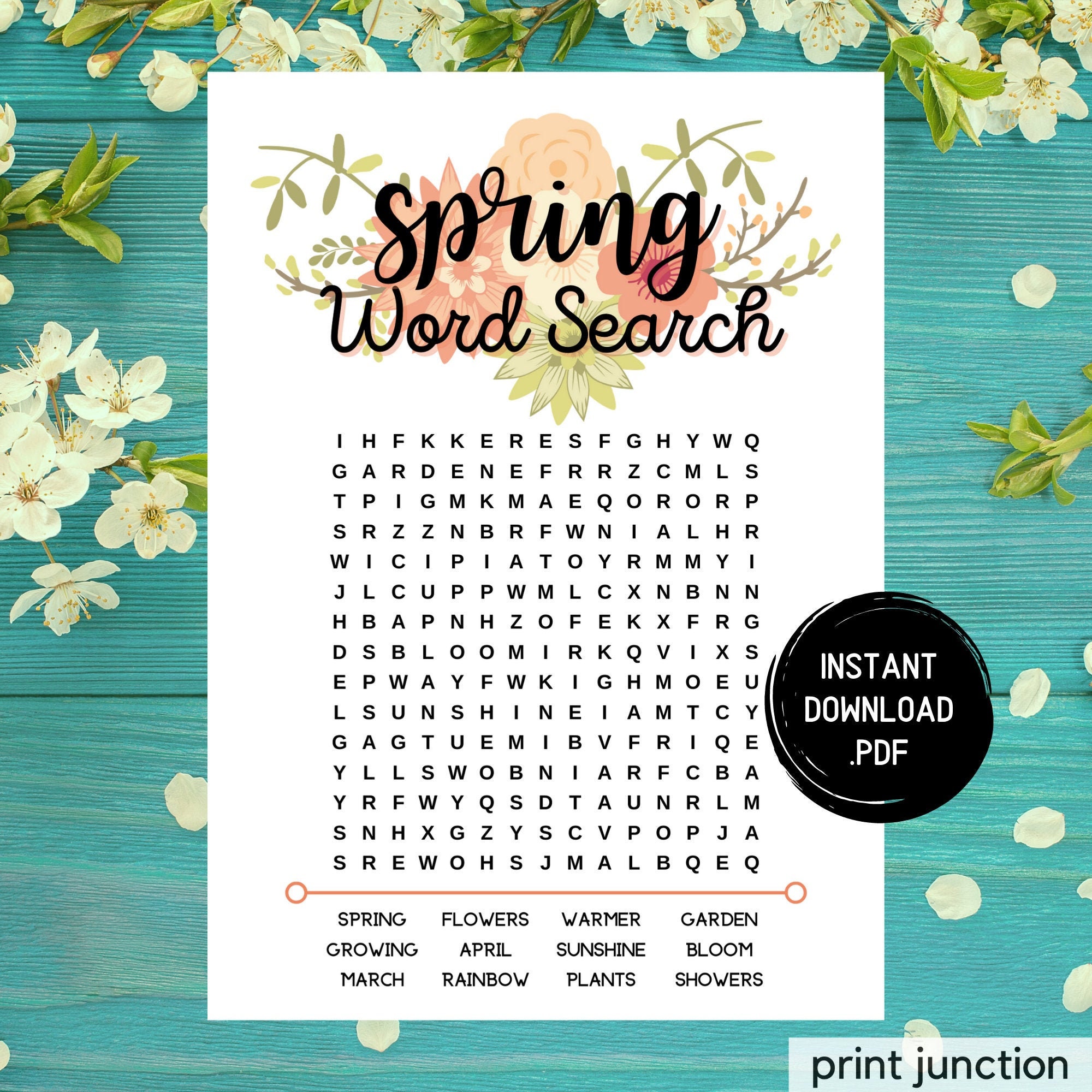 Spring Word Games Activities by Samantha in Secondary