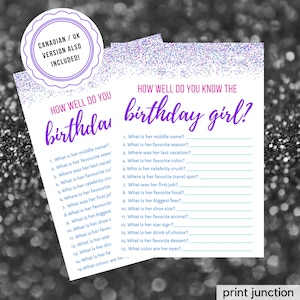Would She Rather Who Knows the Birthday Girl Best How Well - Etsy