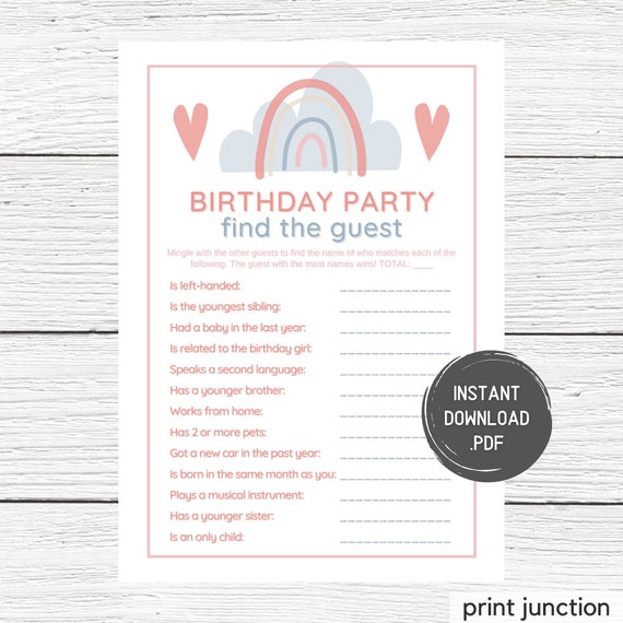 First Birthday Party Games 1st Birthday Games Find The | Etsy