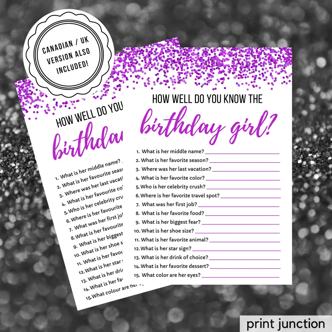 Who Knows the Birthday Girl Best, How Well Do You Know the Birthday ...