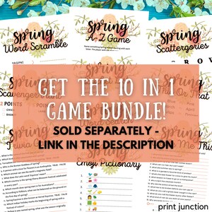 Spring Trivia Game, Printable Spring Games, Springtime Activities, Fun ...