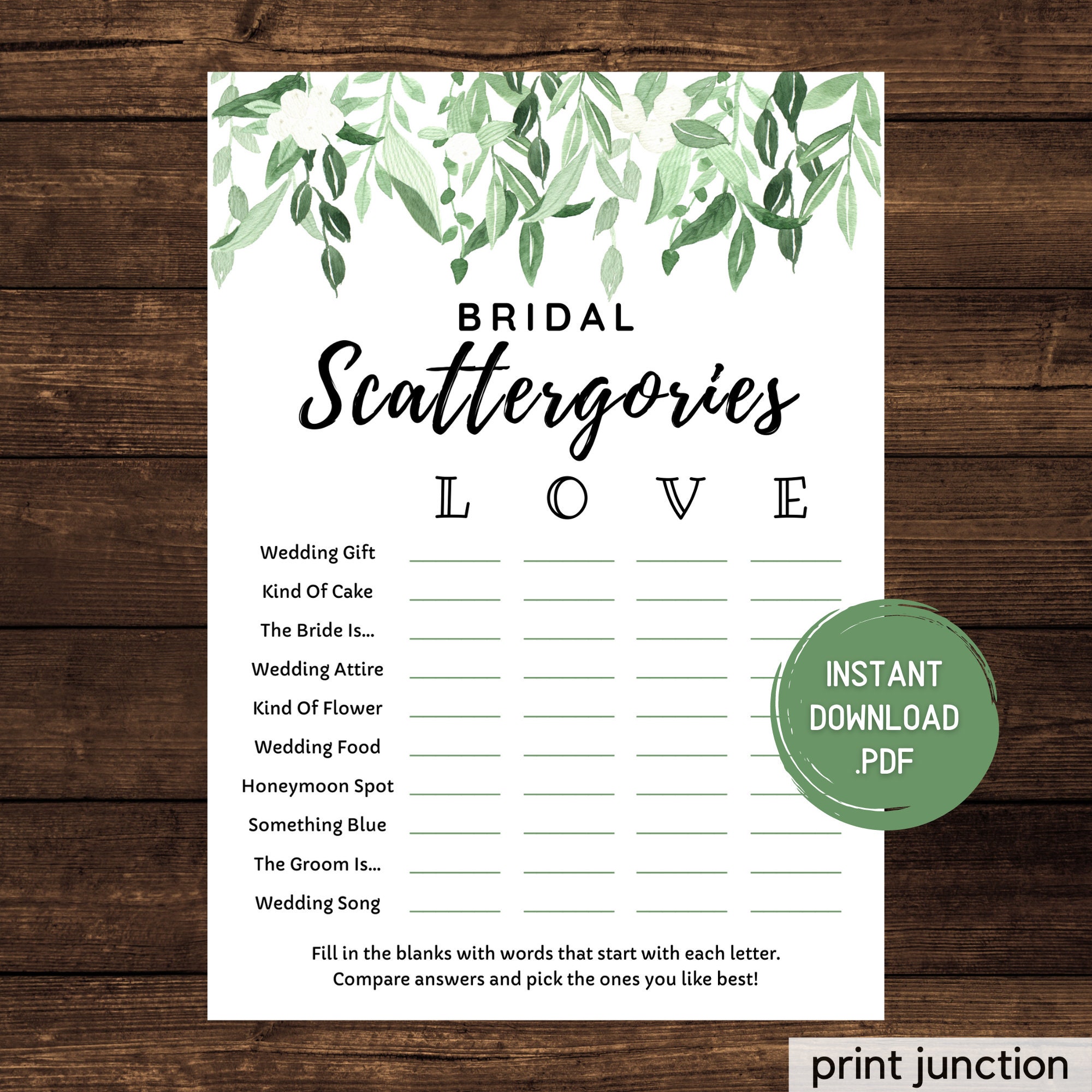 Virtual Bridal Shower Games Zoom Bridal Shower Games Spring Etsy