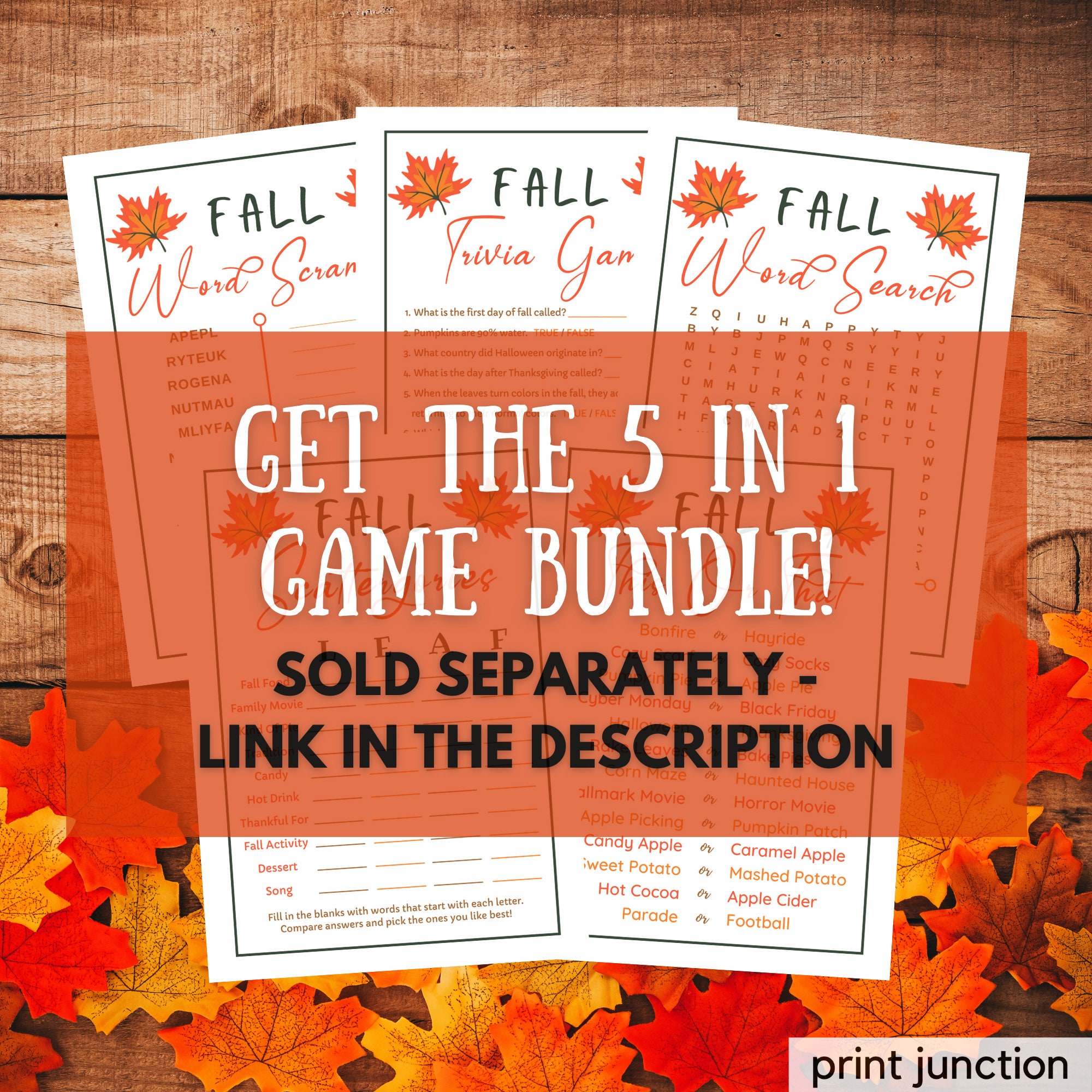 Fall Trivia Game, Autumn Trivia Game, Fall Activities, Printable Games ...
