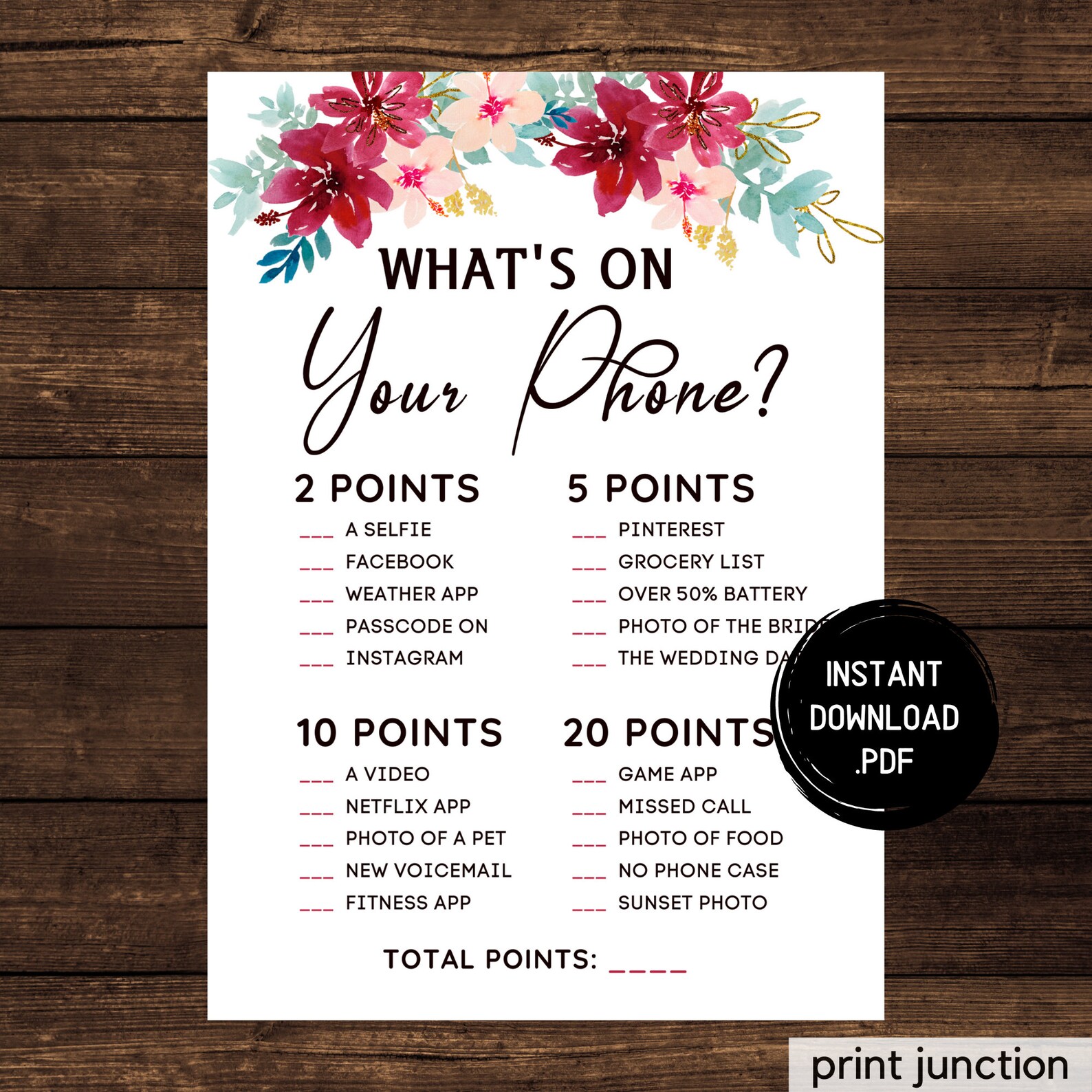 Virtual Bridal Shower Games Zoom Bridal Shower Marsala Etsy