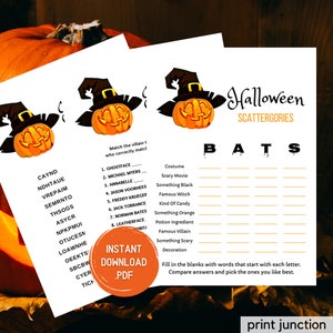Halloween Party Games - Halloween Games - Halloween Printable Games - Halloween Party Game Bundle - Printable Games - Instant Download