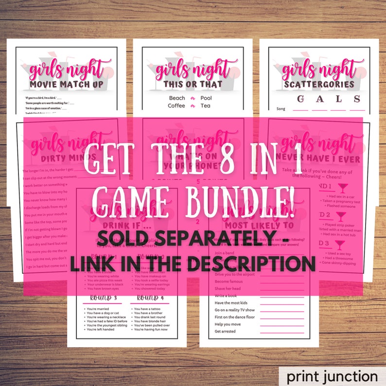 Girls Night Games, Scattergories, Ladies Night Games, Zoom Girls Night