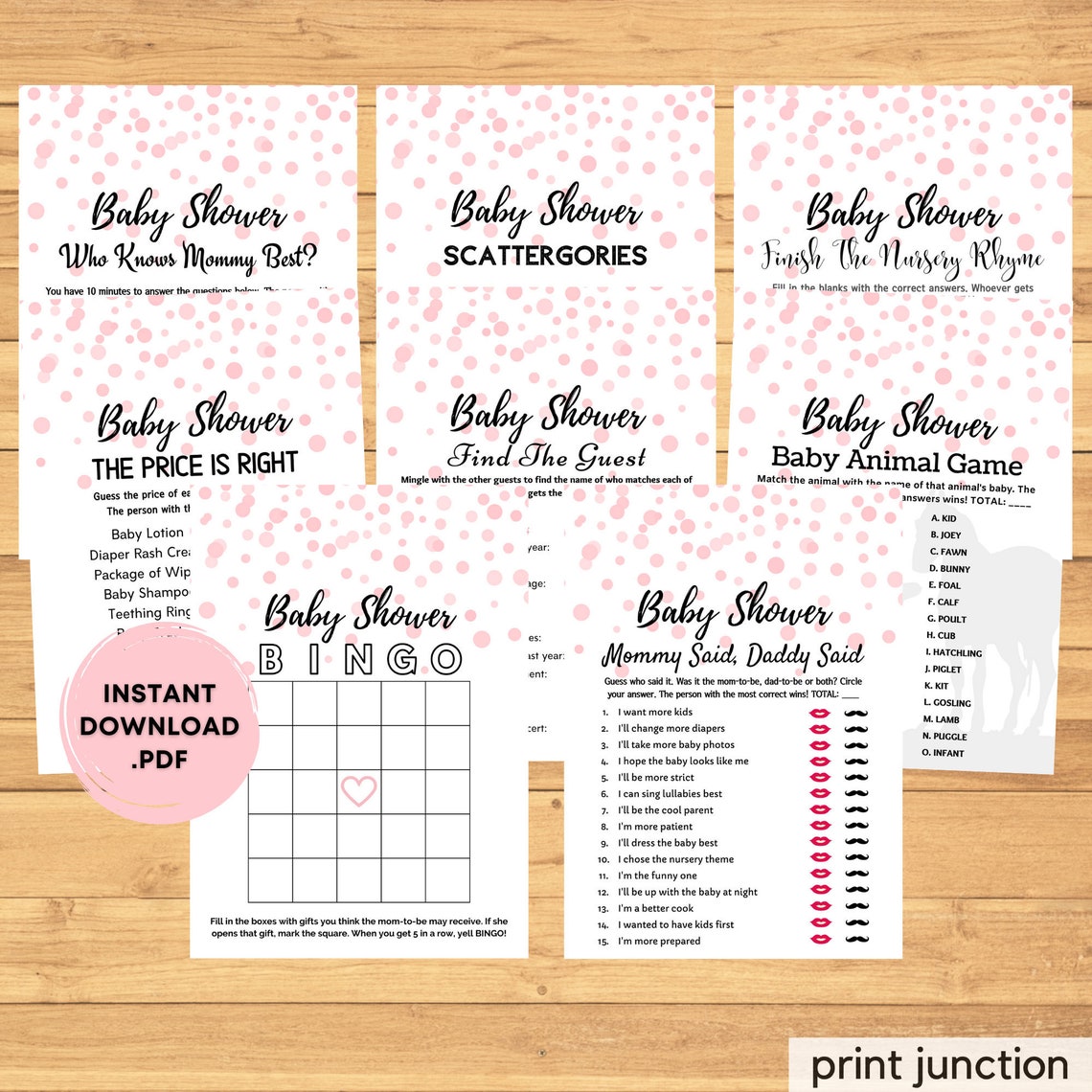 Virtual Baby Shower Baby Shower Bingo Baby Bingo Printable Etsy Canada