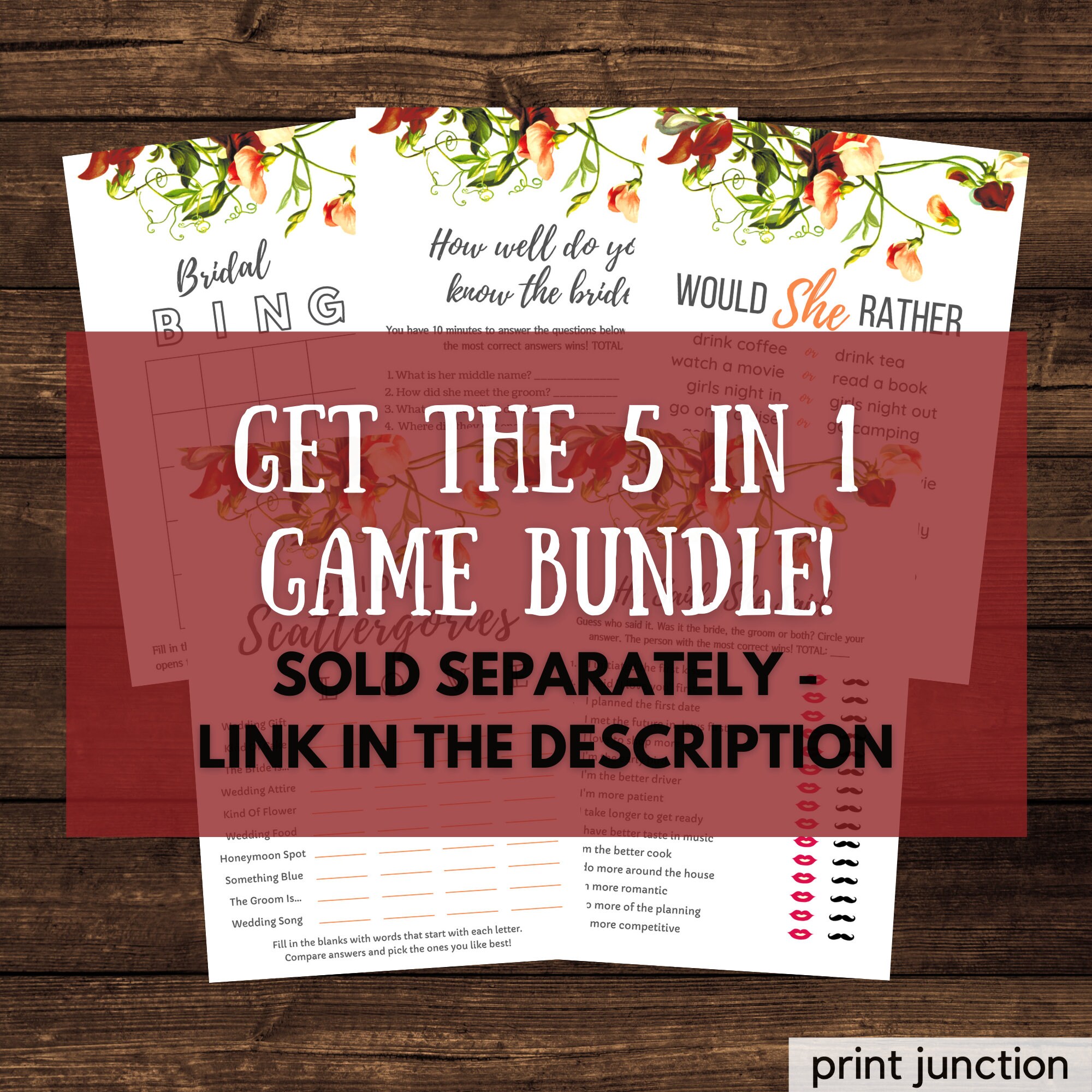 Bridal Shower Scattergories Zoom Bridal Shower Games Virtual Etsy